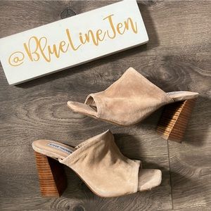 Steve Madden Teles Suede Slide Sandals NWOT